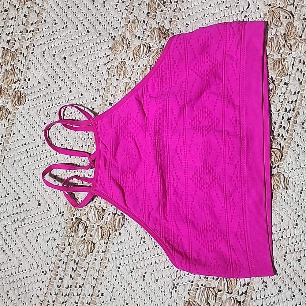 Victoria's Secret Hot Pink Stretchy Bralette Top